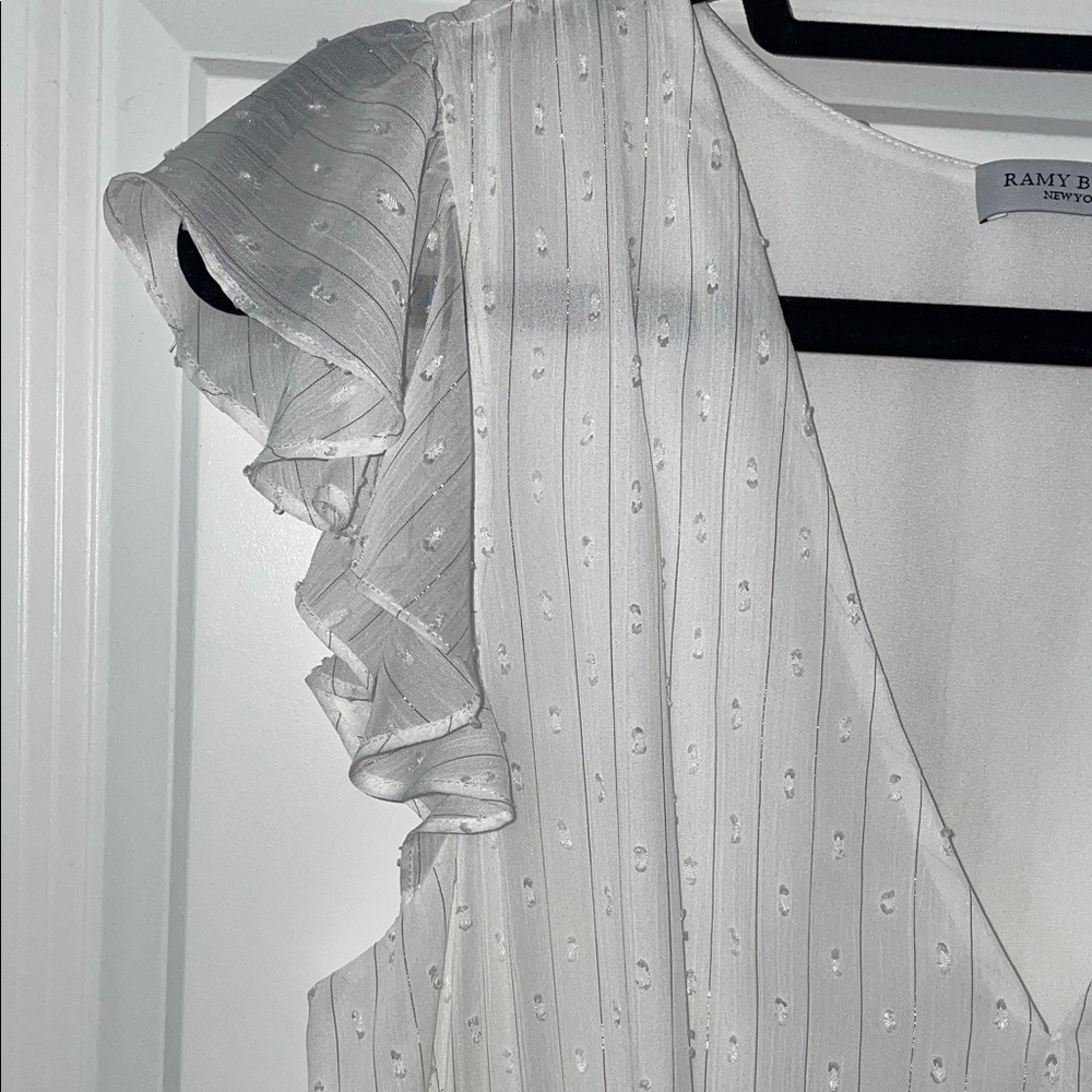 Ramy Brook White Ruffle Dress - Picture 6 of 14